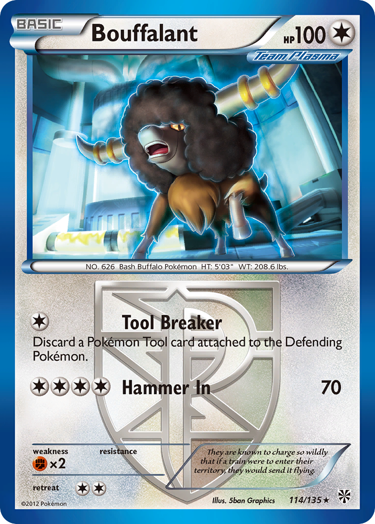 Bouffalant (114/135) [Black & White: Plasma Storm] - The Mythic Store | 24h Order Processing