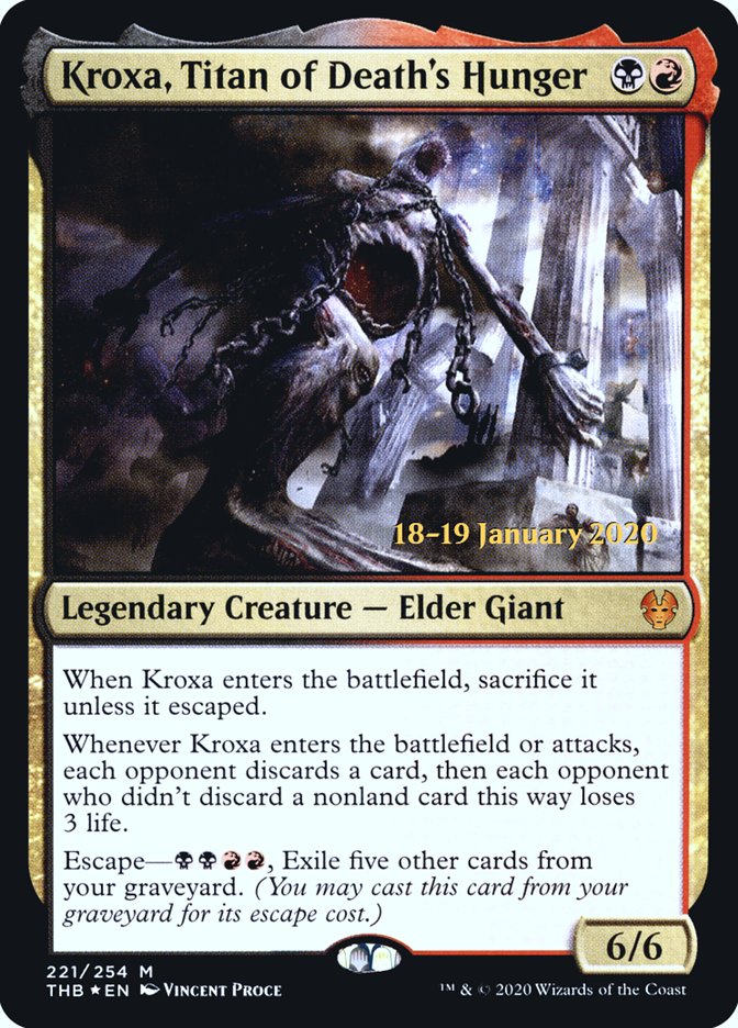 Kroxa, Titan of Death's Hunger [Theros Beyond Death Prerelease Promos] - The Mythic Store | 24h Order Processing