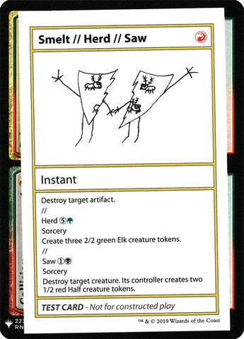 Smelt // Herd // Saw [Mystery Booster Playtest Cards] - The Mythic Store | 24h Order Processing