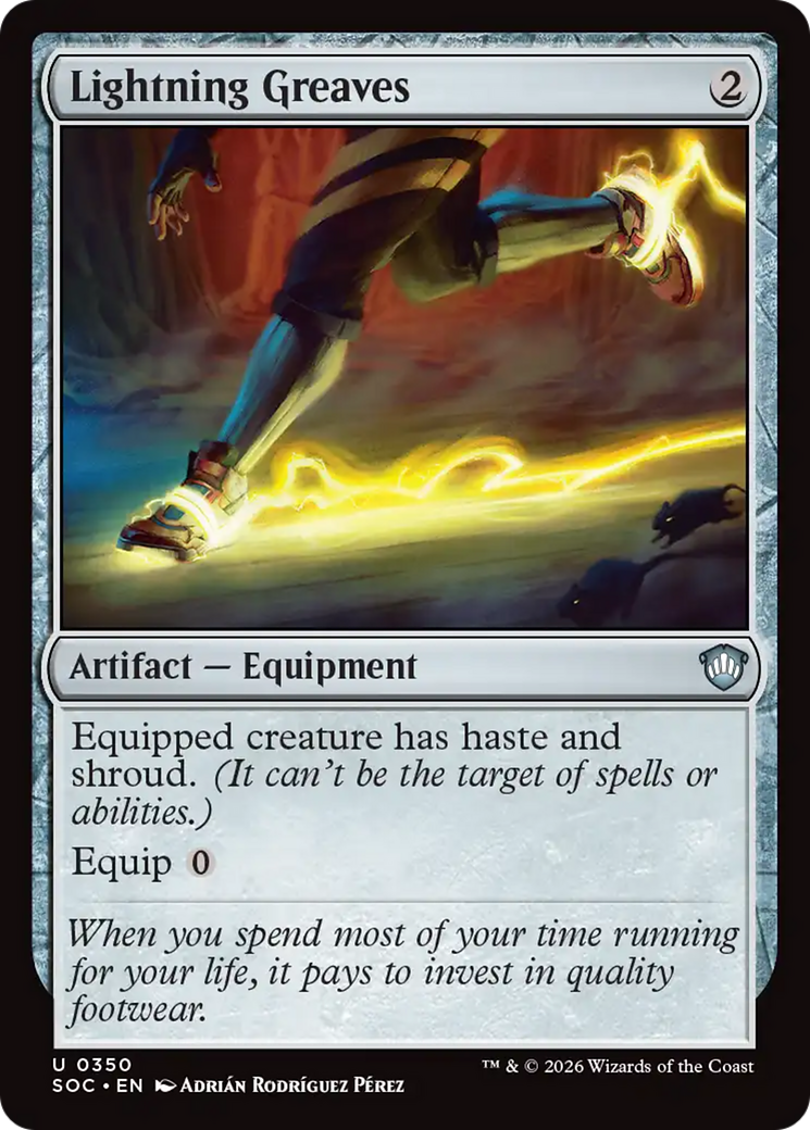 Lightning Greaves [Secrets of Strixhaven Commander] - The Mythic Store | 24h Order Processing