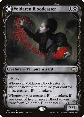 Voldaren Bloodcaster // Bloodbat Summoner (Showcase Fang Frame) [Innistrad: Crimson Vow] - The Mythic Store | 24h Order Processing