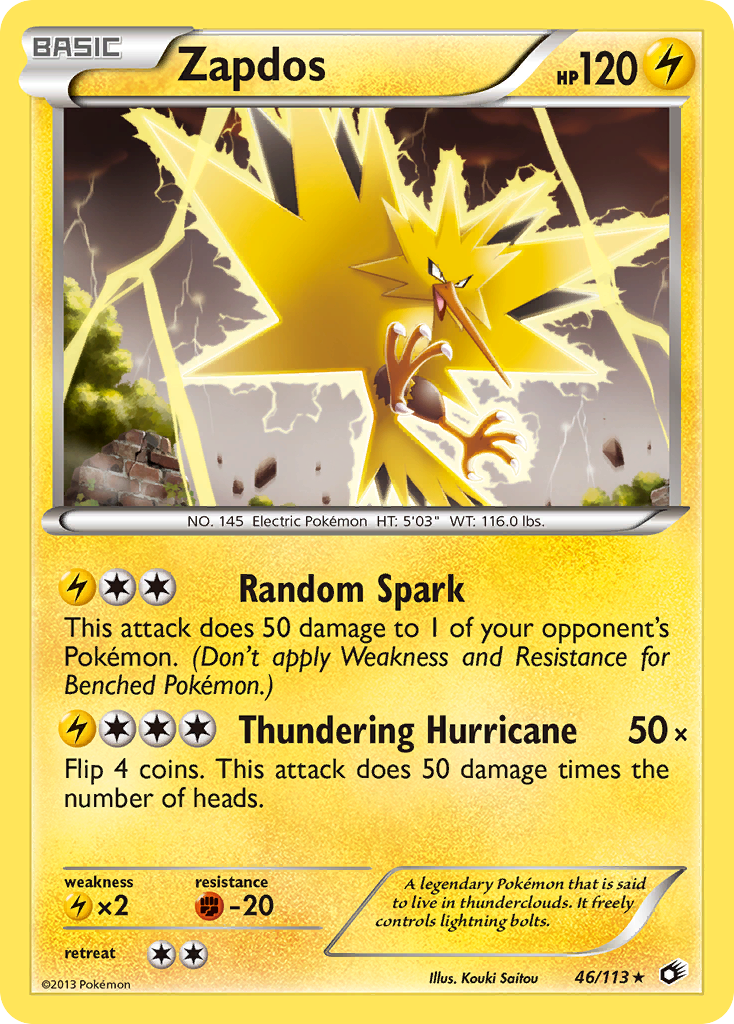 Zapdos (46/113) [Black & White: Legendary Treasures] - The Mythic Store | 24h Order Processing