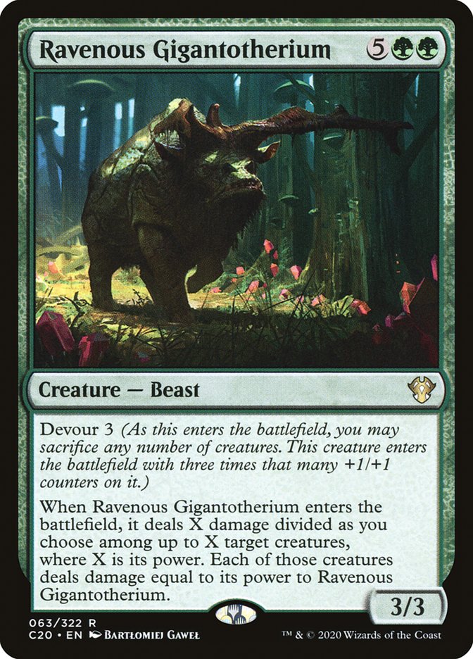 Ravenous Gigantotherium [Commander 2020] - The Mythic Store | 24h Order Processing