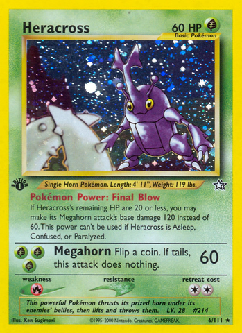 Heracross (6/111) [Neo Genesis 1st Edition] - The Mythic Store | 24h Order Processing