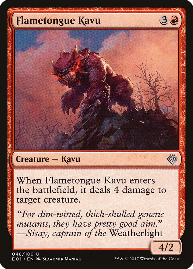 Flametongue Kavu [Archenemy: Nicol Bolas] - The Mythic Store | 24h Order Processing