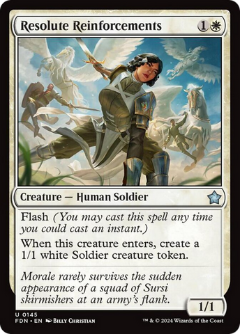 Resolute Reinforcements [Foundations] - The Mythic Store | 24h Order Processing