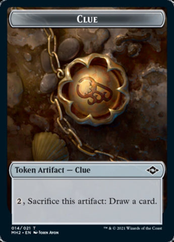 Clue (14) // Crab Double-Sided Token [Modern Horizons 2 Tokens] - The Mythic Store | 24h Order Processing