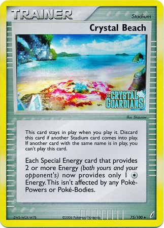 Crystal Beach (75/100) (Stamped) [EX: Crystal Guardians] - The Mythic Store | 24h Order Processing