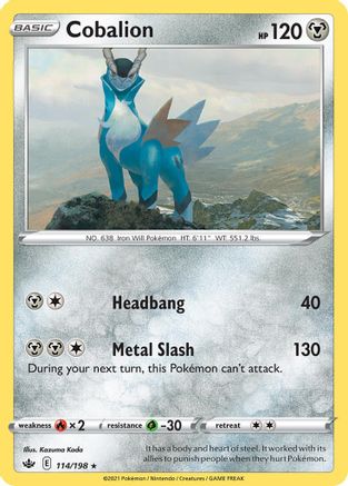 Cobalion (114/198) (Theme Deck Exclusive) [Sword & Shield: Chilling Reign] - The Mythic Store | 24h Order Processing