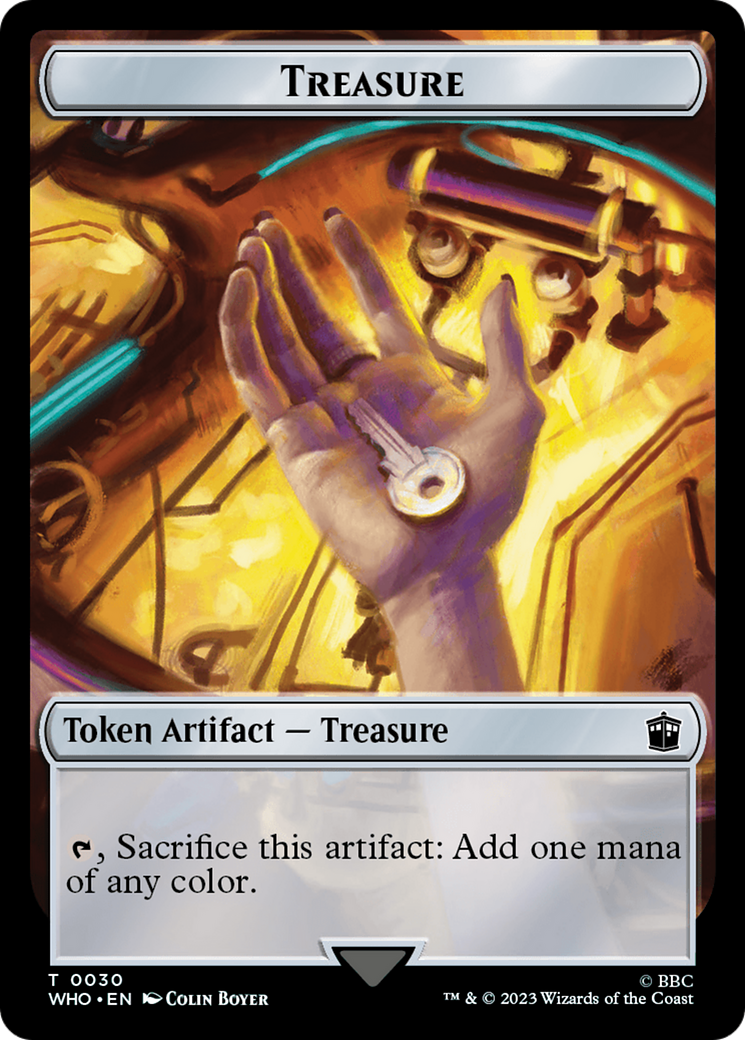 Fish // Treasure (0030) Double-Sided Token [Doctor Who Tokens] - The Mythic Store | 24h Order Processing