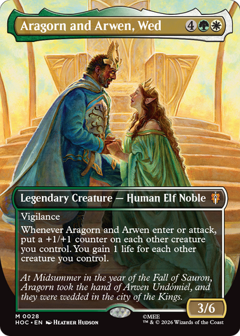 Aragorn and Arwen, Wed (Borderless) [The Hobbit: Eternal-Legal] - The Mythic Store | 24h Order Processing