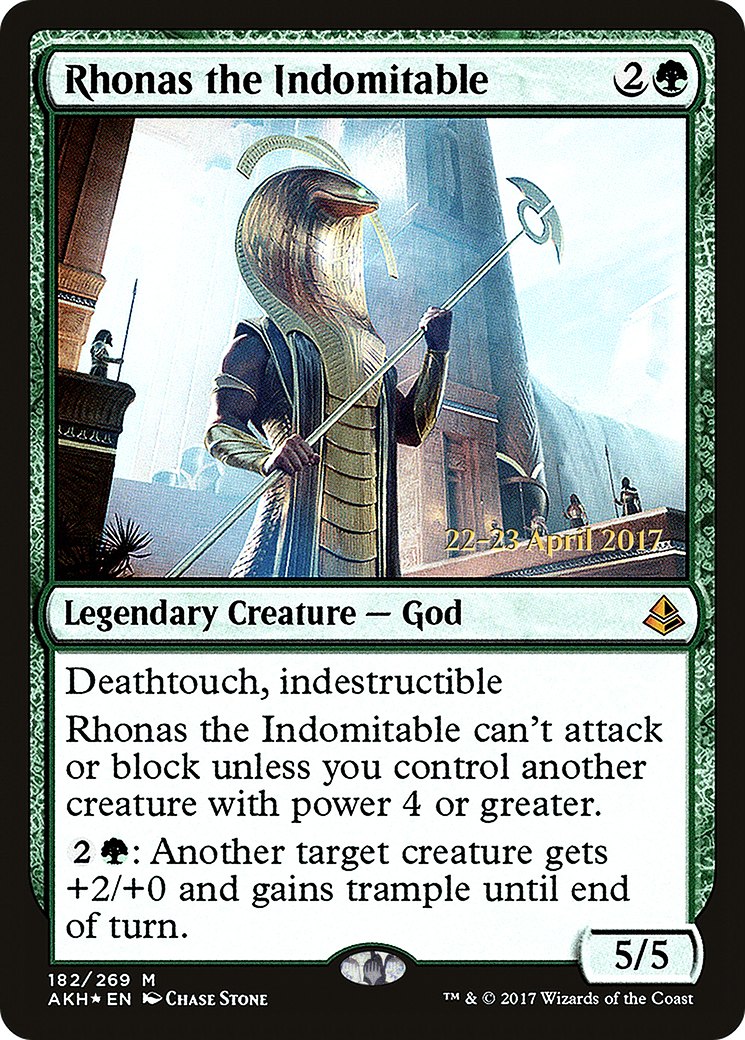 Rhonas the Indomitable [Amonkhet Prerelease Promos] - The Mythic Store | 24h Order Processing