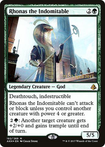Rhonas the Indomitable [Amonkhet Prerelease Promos] - The Mythic Store | 24h Order Processing