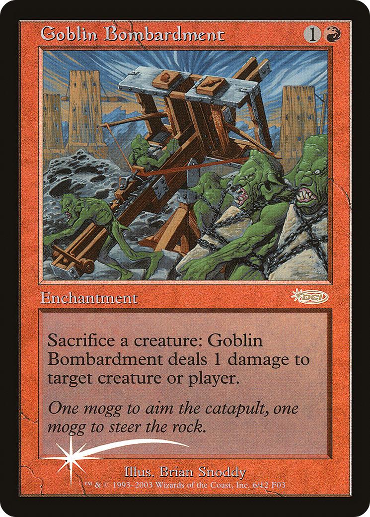 Goblin Bombardment [Friday Night Magic 2003] - The Mythic Store | 24h Order Processing