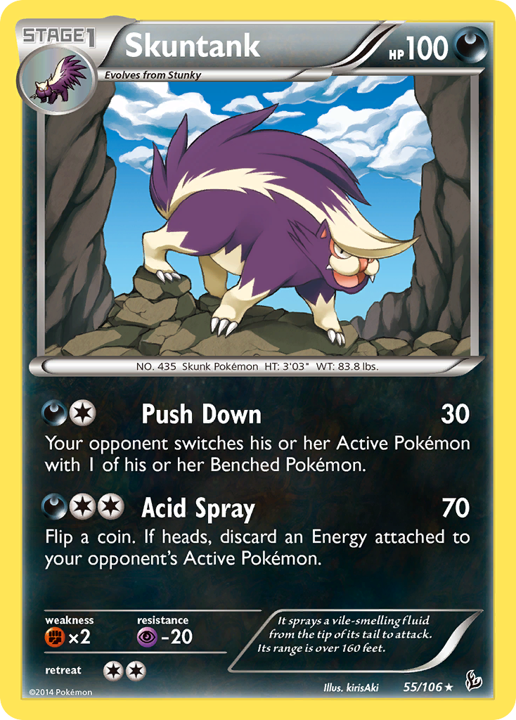 Skuntank (55/106) [XY: Flashfire] - The Mythic Store | 24h Order Processing