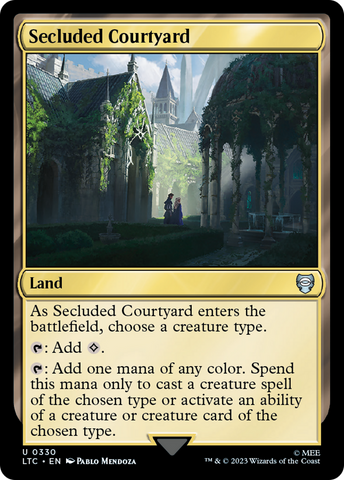 Secluded Courtyard [The Lord of the Rings: Tales of Middle-Earth Commander] - The Mythic Store | 24h Order Processing