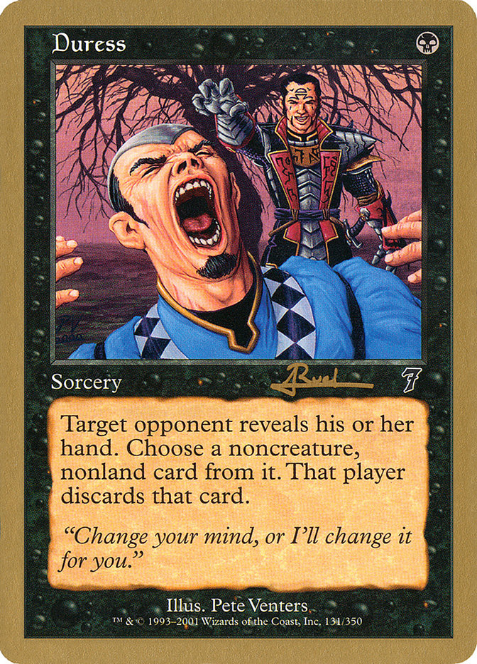 Duress (Antoine Ruel) [World Championship Decks 2001] - The Mythic Store | 24h Order Processing