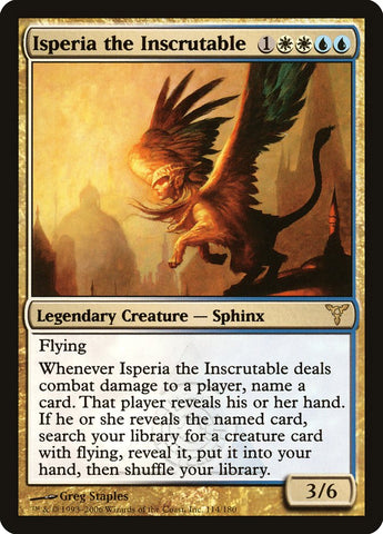 Isperia the Inscrutable [Dissension] - The Mythic Store | 24h Order Processing