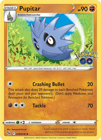 Pupitar (038/078) [Pokémon GO] - The Mythic Store | 24h Order Processing