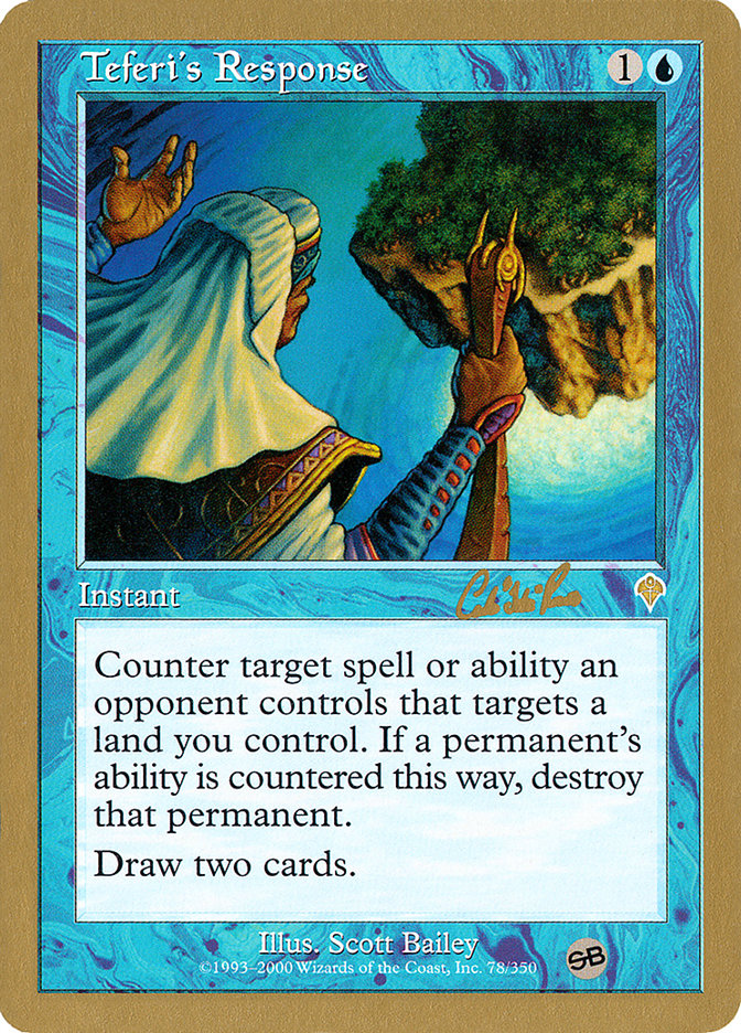 Teferi's Response (Carlos Romao) (SB) [World Championship Decks 2002] - The Mythic Store | 24h Order Processing