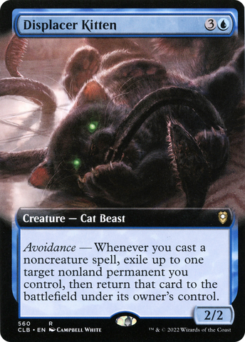 Displacer Kitten (Extended Art) [Commander Legends: Battle for Baldur's Gate] - The Mythic Store | 24h Order Processing