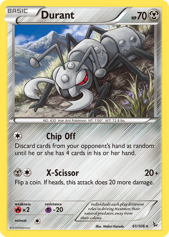 Durant (61/106) [XY: Flashfire] - The Mythic Store | 24h Order Processing