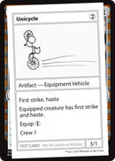 Unicycle (2021 Edition) [Mystery Booster Playtest Cards] - The Mythic Store | 24h Order Processing