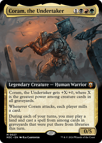 Coram, the Undertaker (Extended Art) [Modern Horizons 3 Commander] - The Mythic Store | 24h Order Processing