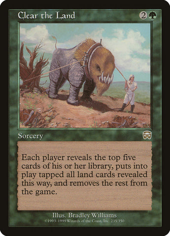 Clear the Land [Mercadian Masques] - The Mythic Store | 24h Order Processing