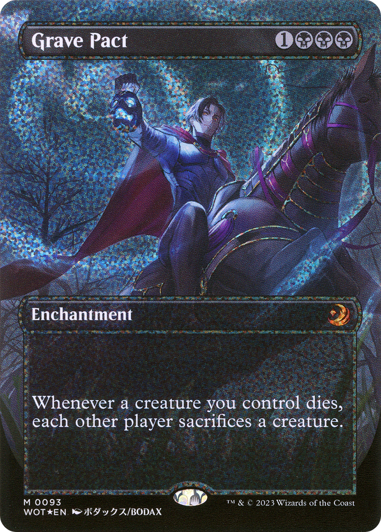 Grave Pact (Anime Borderless) (Confetti Foil) [Wilds of Eldraine: Enchanting Tales] - The Mythic Store | 24h Order Processing