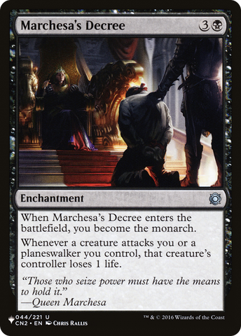 Marchesa's Decree [The List] - The Mythic Store | 24h Order Processing