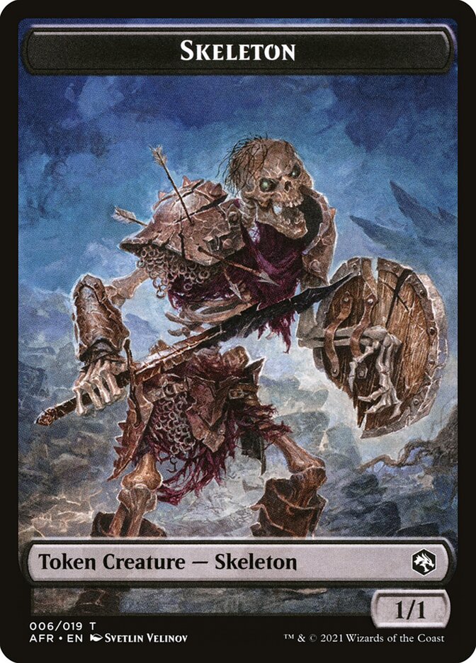 Illusion // Skeleton Double-Sided Token [Dungeons & Dragons: Adventures in the Forgotten Realms Commander Tokens] - The Mythic Store | 24h Order Processing