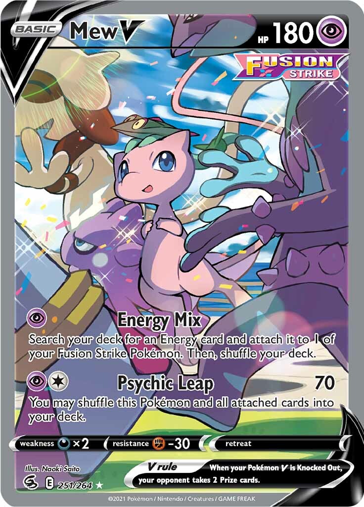 Mew V (251/264) [Sword & Shield: Fusion Strike] - The Mythic Store | 24h Order Processing