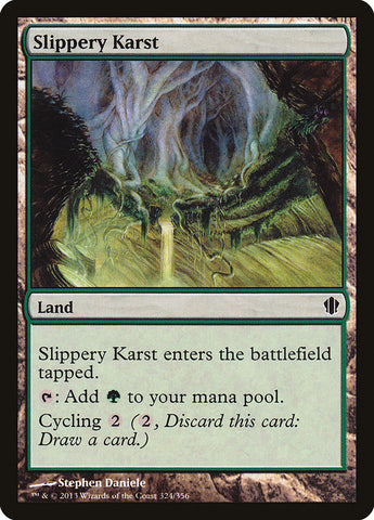 Slippery Karst [Commander 2013] - The Mythic Store | 24h Order Processing