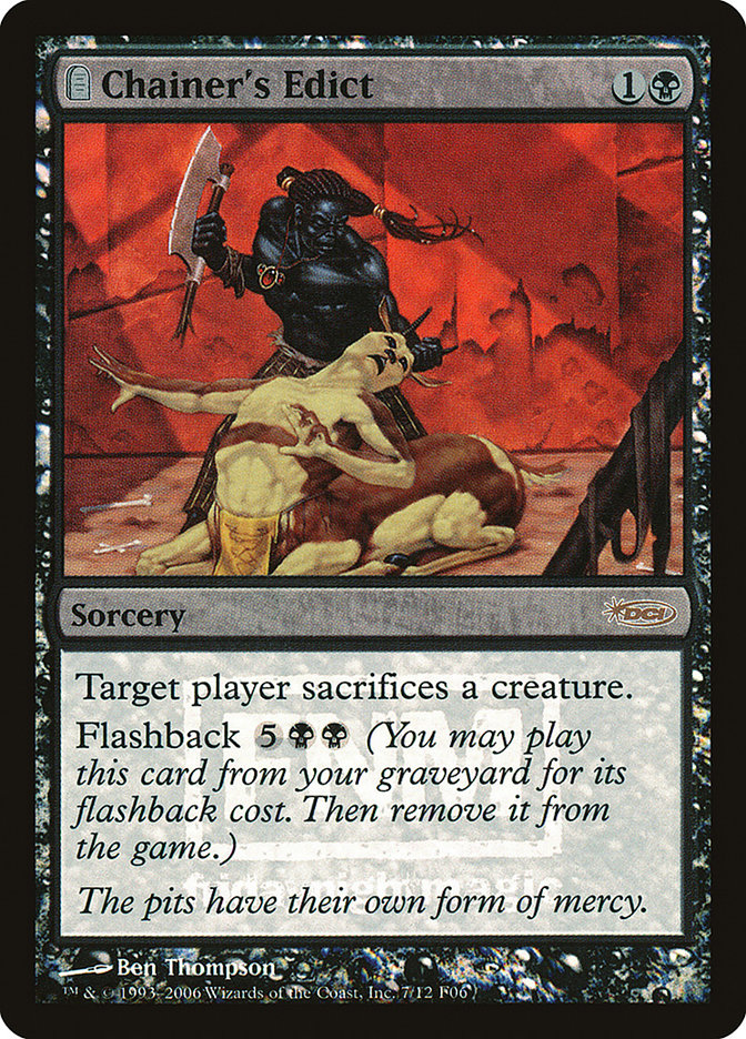 Chainer's Edict [Friday Night Magic 2006] - The Mythic Store | 24h Order Processing