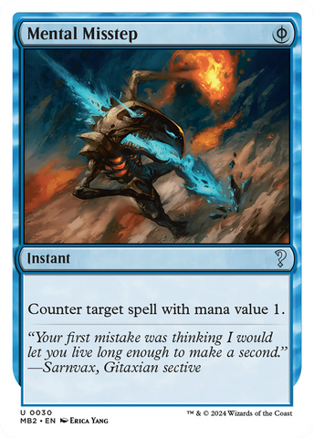 Mental Misstep (White Border) [Mystery Booster 2] - The Mythic Store | 24h Order Processing