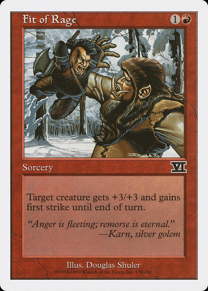 Fit of Rage [Classic Sixth Edition] - The Mythic Store | 24h Order Processing