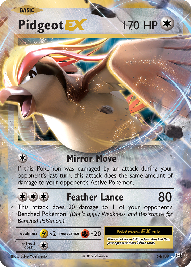 Pidgeot EX (64/108) [XY: Evolutions] - The Mythic Store | 24h Order Processing