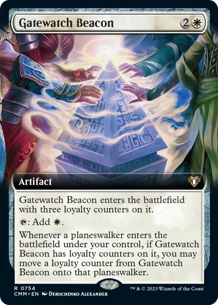 Gatewatch Beacon (Extended Art) [Commander Masters] - The Mythic Store | 24h Order Processing