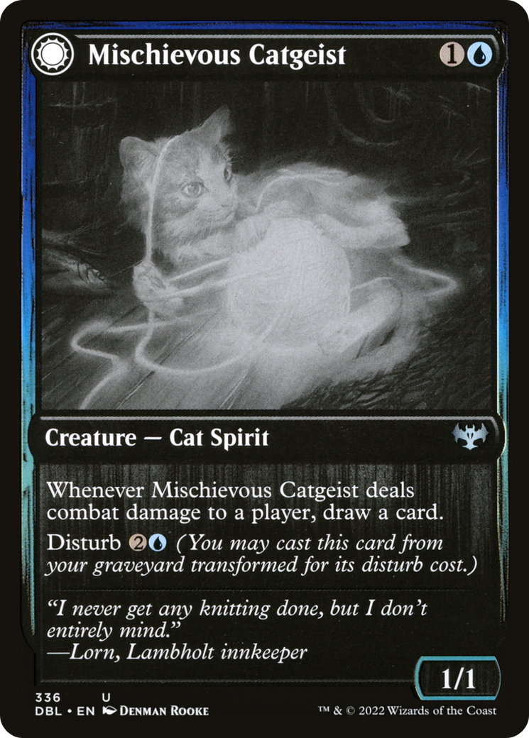Mischievous Catgeist // Catlike Curiosity [Innistrad: Double Feature] - The Mythic Store | 24h Order Processing