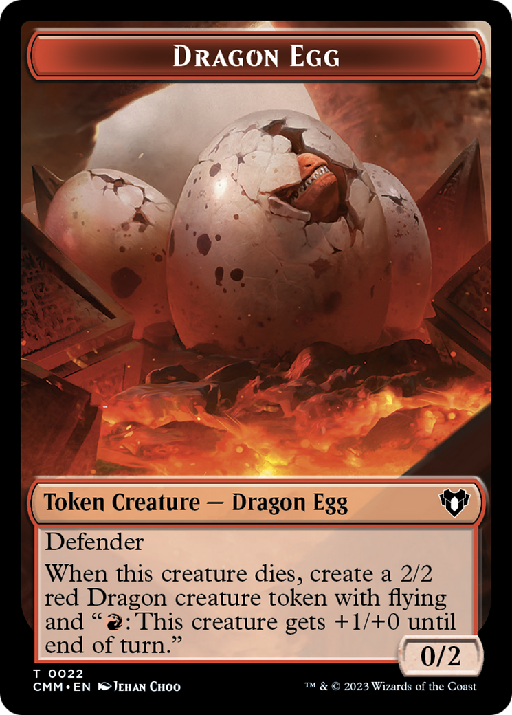Dragon Egg Token [Commander Masters Tokens] - The Mythic Store | 24h Order Processing