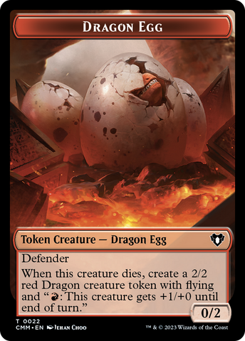 Dragon Egg Token [Commander Masters Tokens] - The Mythic Store | 24h Order Processing