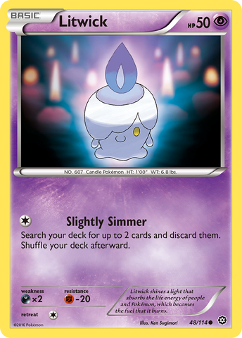 Litwick (48/114) [XY: Steam Siege] - The Mythic Store | 24h Order Processing