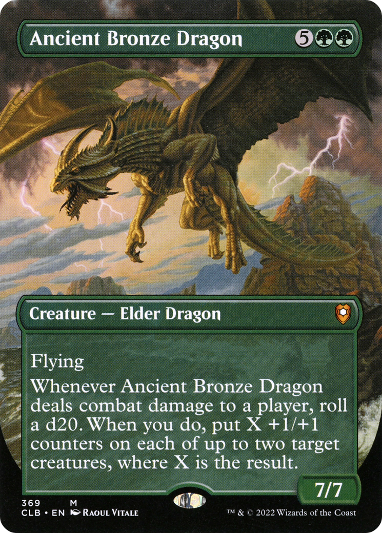 Ancient Bronze Dragon (Borderless Alternate Art) [Commander Legends: Battle for Baldur's Gate] - The Mythic Store | 24h Order Processing
