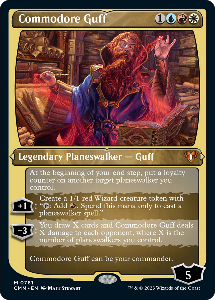 Commodore Guff (Display Commander) (Foil Etched) [Commander Masters] - The Mythic Store | 24h Order Processing