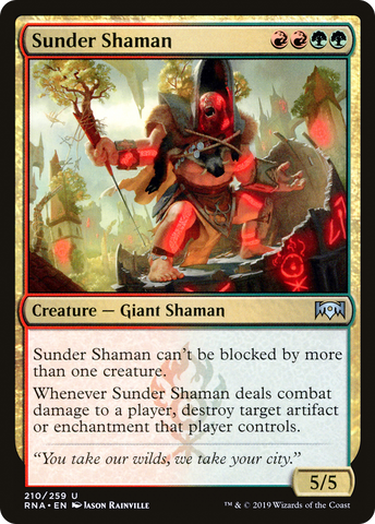 Sunder Shaman [Ravnica Allegiance] - The Mythic Store | 24h Order Processing