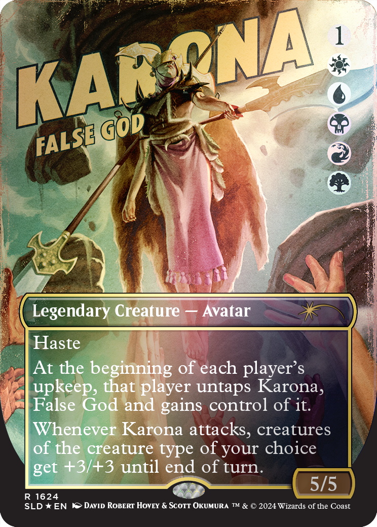 Karona, False God (Rainbow Foil) [Secret Lair Drop Series] - The Mythic Store | 24h Order Processing