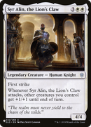 Syr Alin, the Lion's Claw [The List] - The Mythic Store | 24h Order Processing
