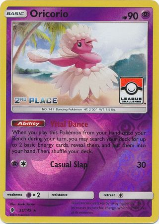 Oricorio (55/145) (League Promo 2nd Place) [Sun & Moon: Guardians Rising] - The Mythic Store | 24h Order Processing