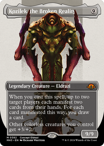 Kozilek, the Broken Reality (Borderless) (Serialized) [Modern Horizons 3] - The Mythic Store | 24h Order Processing
